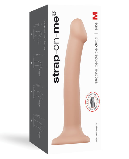Strap On Me Silicone Bendable Dildo Medium - Assorted Colors