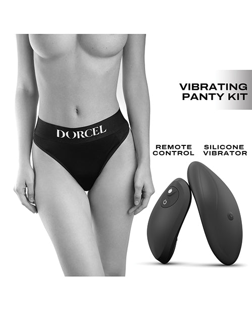 Dorcel Discreet Panty Vibe w/Panty - Black - Empower Pleasure