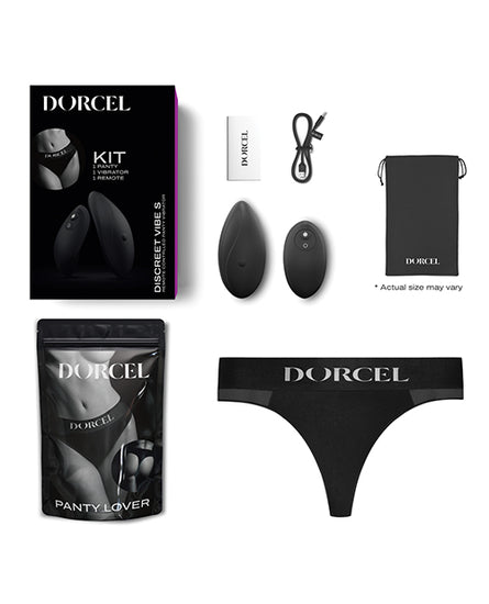 Dorcel Discreet Panty Vibe w/Panty - Black - Empower Pleasure