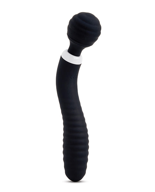 Nu Sensuelle Lolly Double-Ended Flexible Nubii Wand - Black - Empower Pleasure