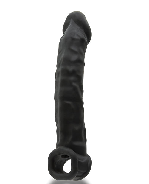 Oxballs Muscle Ripped Inner Ribbed Velvet-Smooth Cocksheath - Special Edition Black - Empower Pleasure