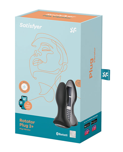 Satisfyer Rotator Plug 2+ - Black - Empower Pleasure