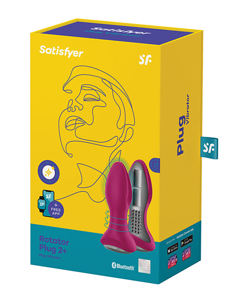 Satisfyer Rotator Plug 2+ - Fuchsia - Empower Pleasure