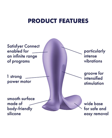 Satisfyer Intensity Plug - Purple - Empower Pleasure