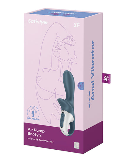 Satisfyer Air Pump Booty 2 - Dark Grey - Empower Pleasure