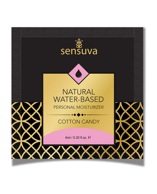 Sensuva Natural Water Based Personal Moisturizer Single Use Packet  - Assorted Flavors