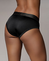 Shots Ouch Vibrating Strap On High-Cut Brief - Black M/L - Empower Pleasure