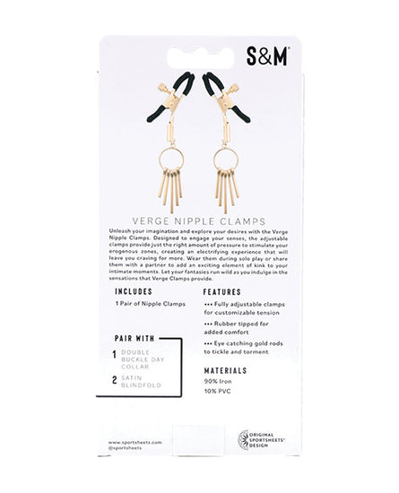 Sex & Mischief Verge Nipple Clamps - Empower Pleasure