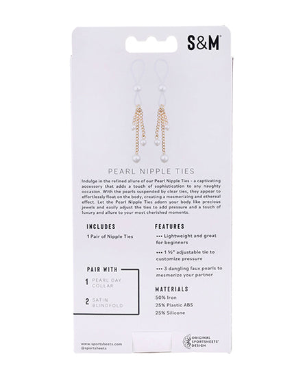 Sex & Mischief Pearl Nipple Ties - Empower Pleasure
