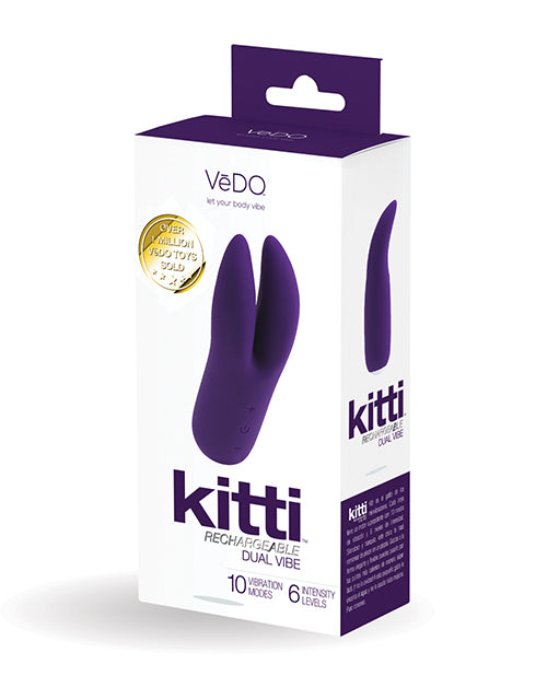 VeDo Kitti Rechargeable Dual Vibe - Assorted Colors - Empower Pleasure