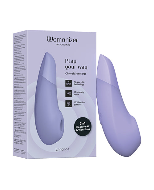 Womanizer Enhance 2 in 1 Pleasure Air & Vibrations - Lilac - Empower Pleasure