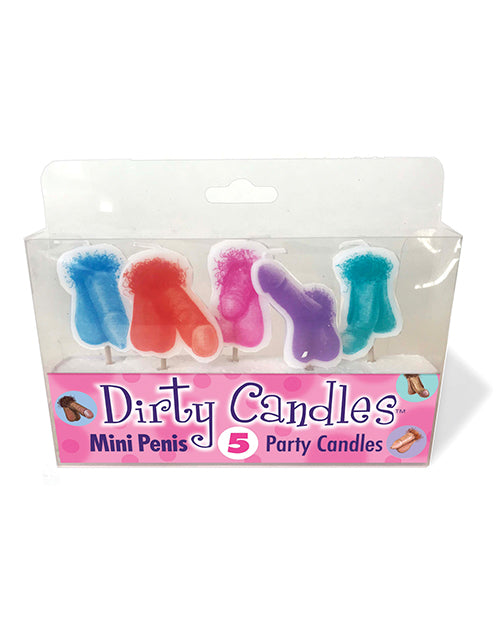 Mini Penis Dirty Candle Set - Set of 5 - Empower Pleasure