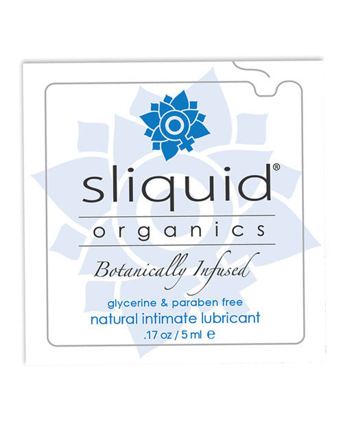 Sliquid Organics Natural Intimate Lubricant - .17 oz Pillow - Empower Pleasure
