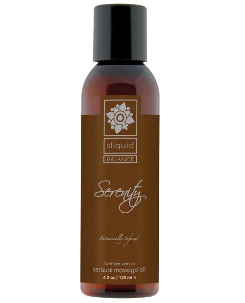 Sliquid Organics Massage Oil - 4.2 oz Serenity - Empower Pleasure