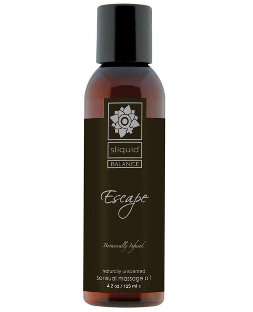 Sliquid Organics Massage Oil - 4.2 oz Escape - Empower Pleasure