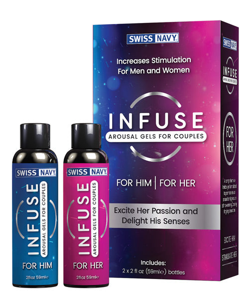 Swiss Navy Infuse Arousal Gels for Couples - Empower Pleasure
