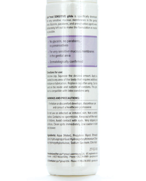 Pjur Med Sensitive Glide - 100ml Bottle - Empower Pleasure