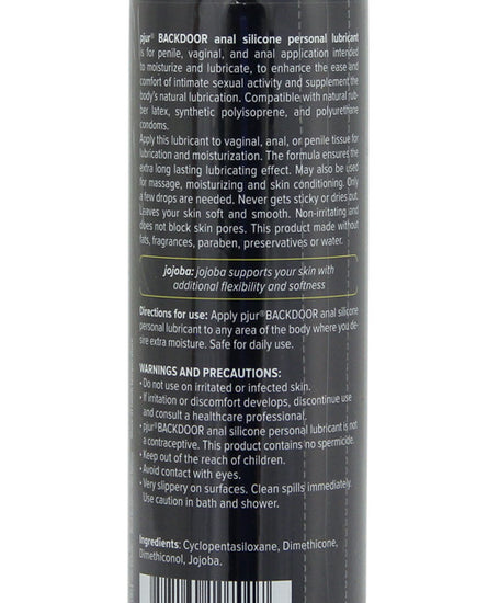 Pjur Back Door Anal Silicone Lubricant - 250 ml Bottle - Empower Pleasure