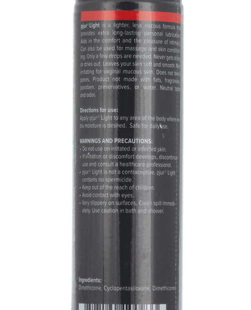 Pjur Original Light Silicone Personal Lubricant - 100 ml Bottle - Empower Pleasure
