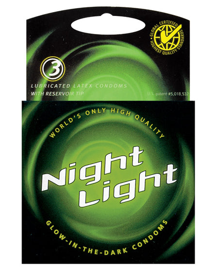 Night Light Glow in the Dark Condom - Box of 3 - Empower Pleasure