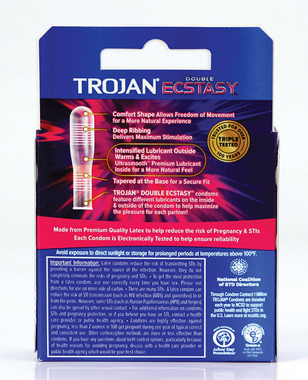 Trojan Double Ecstasy Condoms - Empower Pleasure