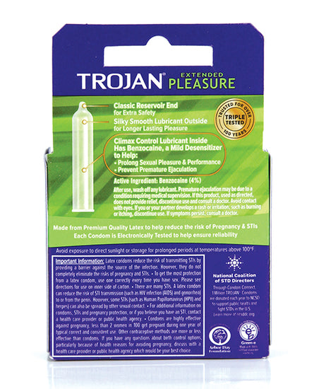 Trojan Extended Pleasure Condoms - Empower Pleasure