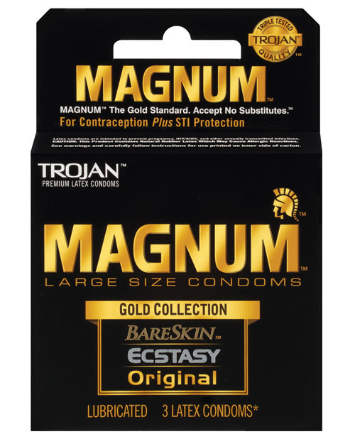 Trojan Magnum Gold Collection - Box of 3 - Empower Pleasure