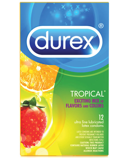Durex Tropical Color & Scents Condoms  - Box of 12 - Empower Pleasure