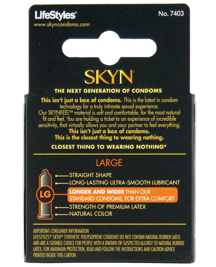 Lifestyles SKYN Large Non-Latex - Empower Pleasure