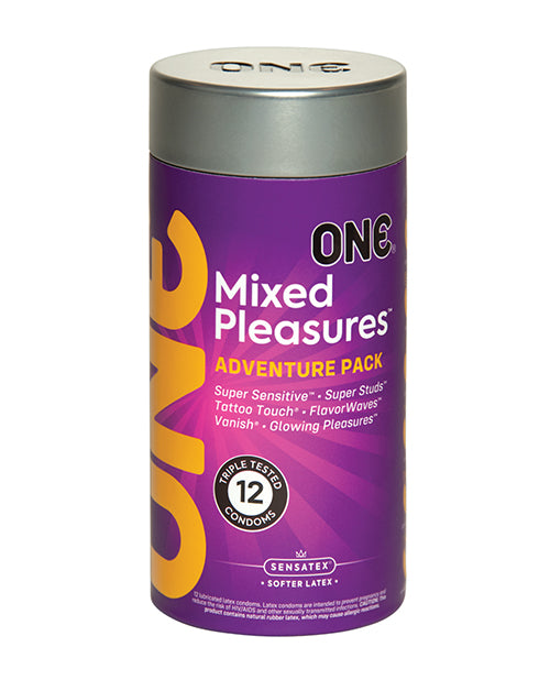 One Mixed Pleasures Condoms - Jar of 12 - Empower Pleasure