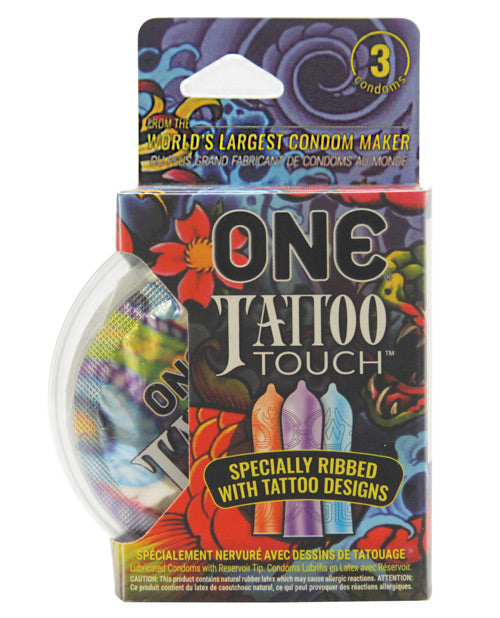 One Tattoo Touch Condoms - Pack of 3 - Empower Pleasure