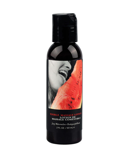 Earthly Body Hemp Seed by Night Edible Lotion - 2 oz Watermelon - Empower Pleasure