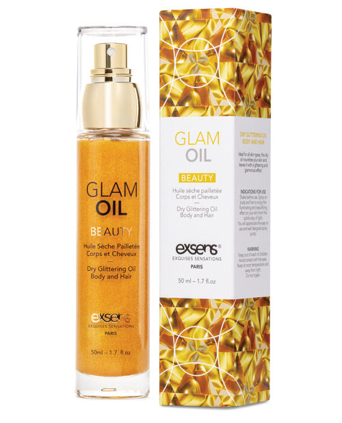 EXSENS of Paris Beauty Glam Oil with Glitter - Empower Pleasure