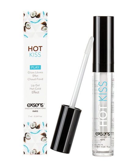 EXSENS of Paris Hot Kiss Play Lip Gloss - Coconut - Empower Pleasure