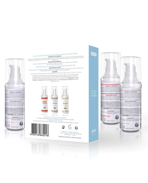 EXSENS of Paris Let's Travel Massage Oil Set - Empower Pleasure