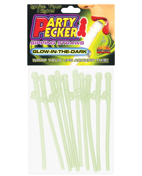 Party Pecker Straws - Pack of 10 - Empower Pleasure