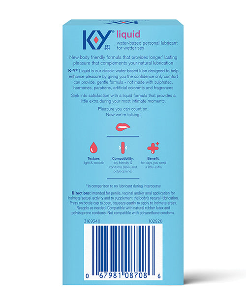 K-Y Natural Feeling Liquid - 2.5 oz