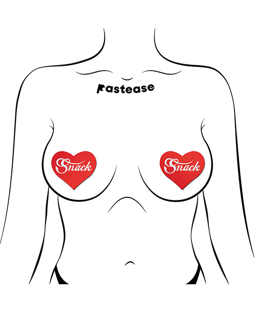Pastease Premium Heart Snack - Red O/S - Empower Pleasure