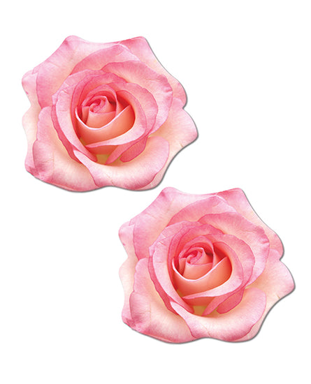 Pastease Premium Glitter Velvet Blooming Rose - Pink O/S - Empower Pleasure