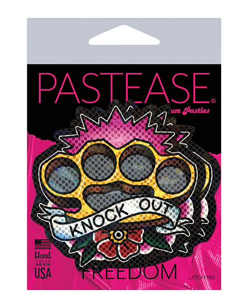 Pastease Diamond Thom Brass Knock Out Knuckles - Multi Color O/S - Empower Pleasure