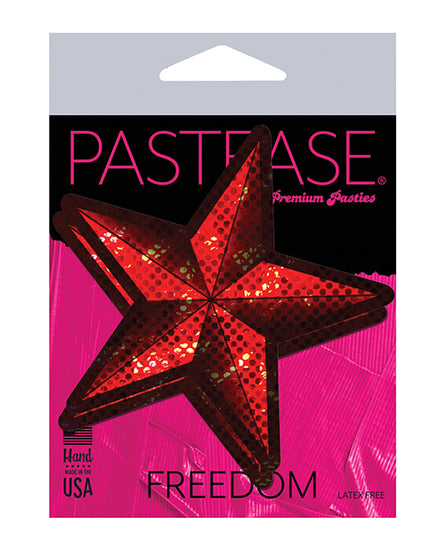 Pastease Diamond Thom Disco Nautical Star - Red O/S - Empower Pleasure