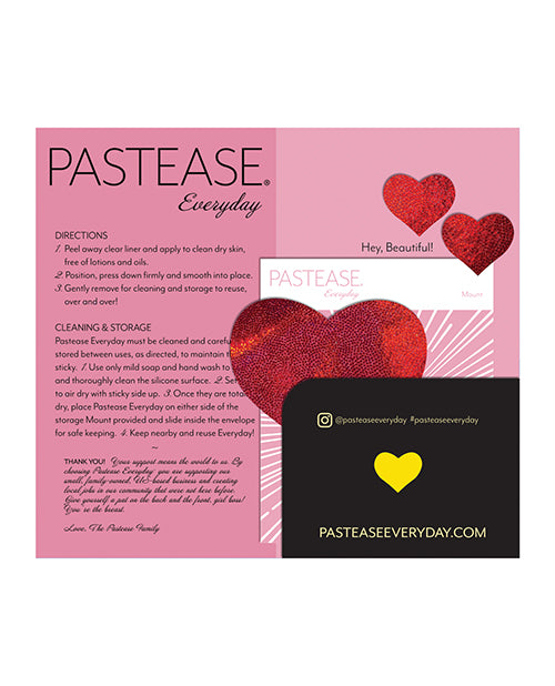 Pastease Reusable Liquid Heart - Red O/S - Empower Pleasure