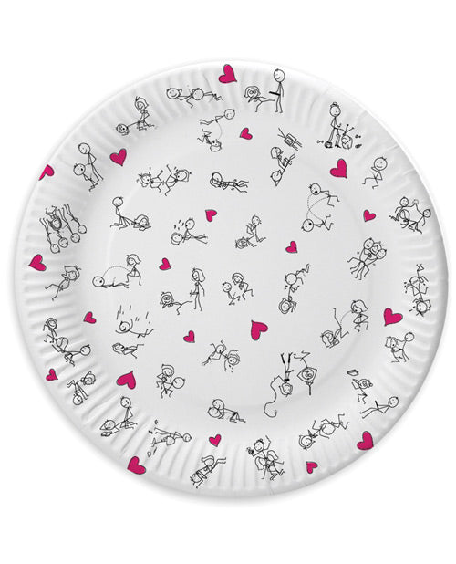 7" Dirty Dishes Position Plates - Bag of 8 - Empower Pleasure