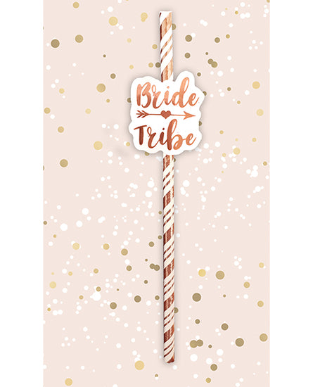 Bride Tribe Straws - Rose Gold Pack of 6 - Empower Pleasure