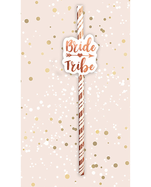 Bride Tribe Straws - Rose Gold Pack of 6