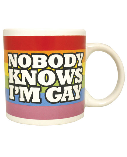 Attitude Mug Nobody Knows I'm Gay - Empower Pleasure