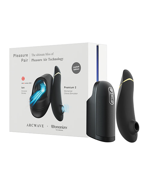 Arcwave Ion / Womanizer Premium 2 Pleasure Pair - Black - Empower Pleasure