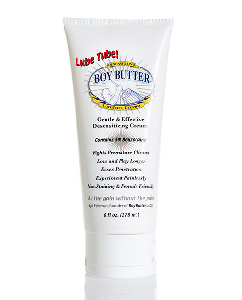 Boy Butter Desensitizing Comfort Cream - 6 oz Lube Tube - Empower Pleasure