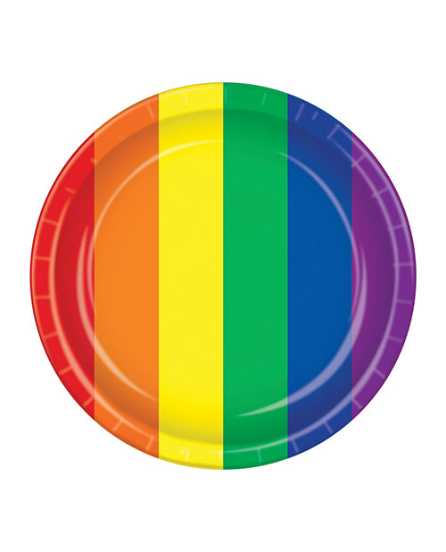Pride Plates - Rainbow Pack of 8 - Empower Pleasure