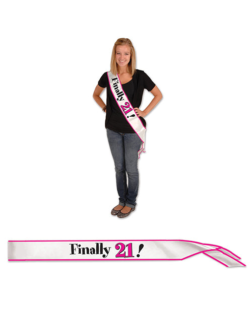 Finally 21! Satin Sash - Empower Pleasure